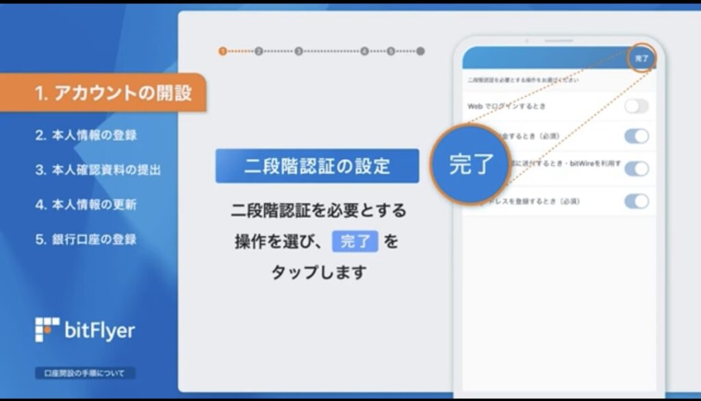 ビットフライヤー登録手順７